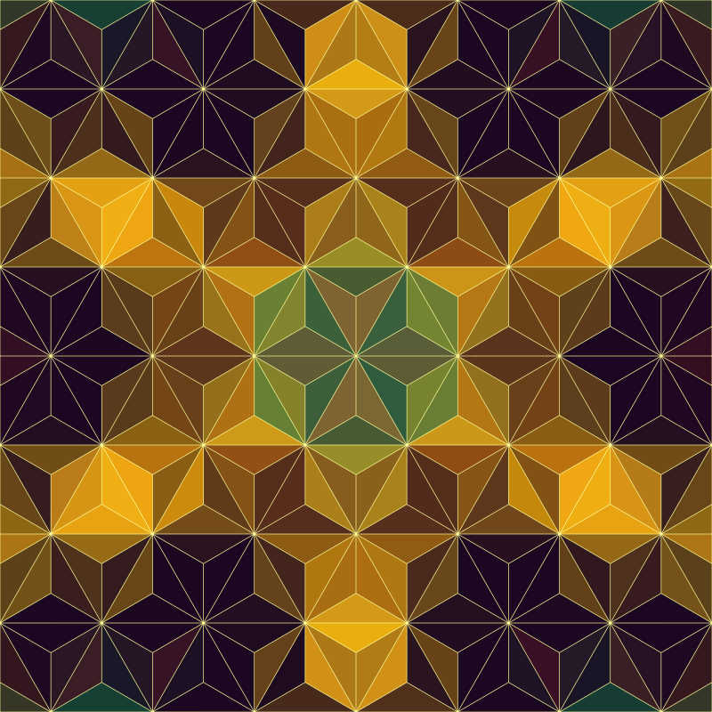 抽象立体三角矢量背景插图