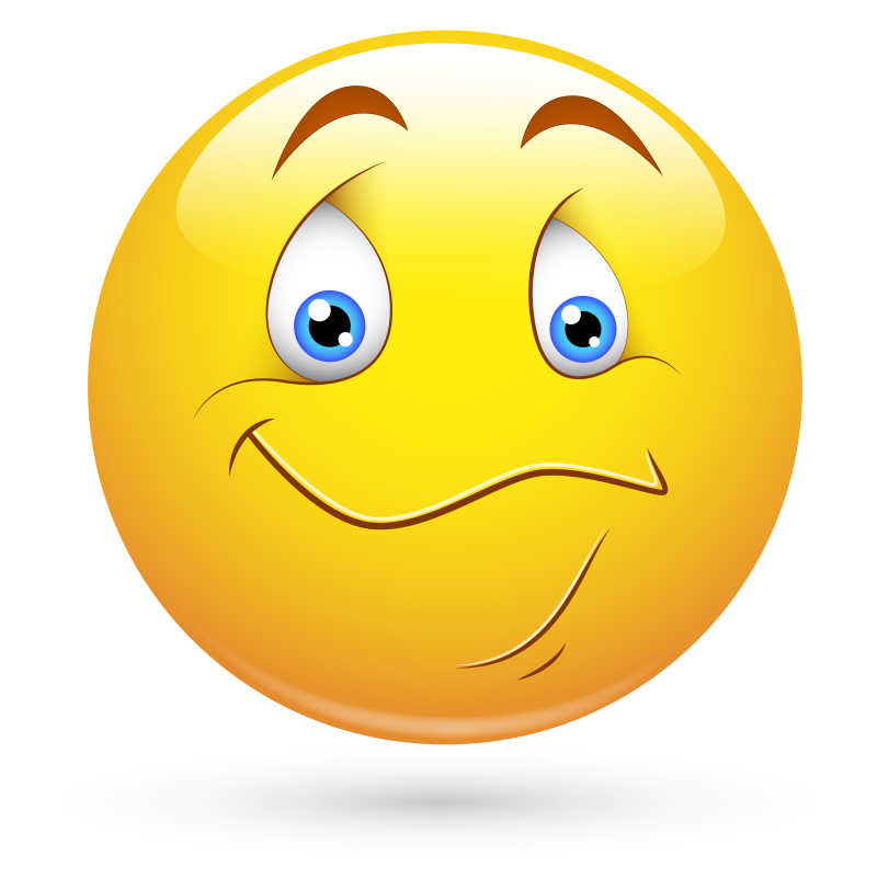 矢量卡通黄色表情