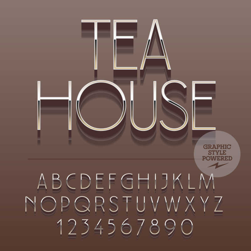 茶馆文字宣传海报矢量背景