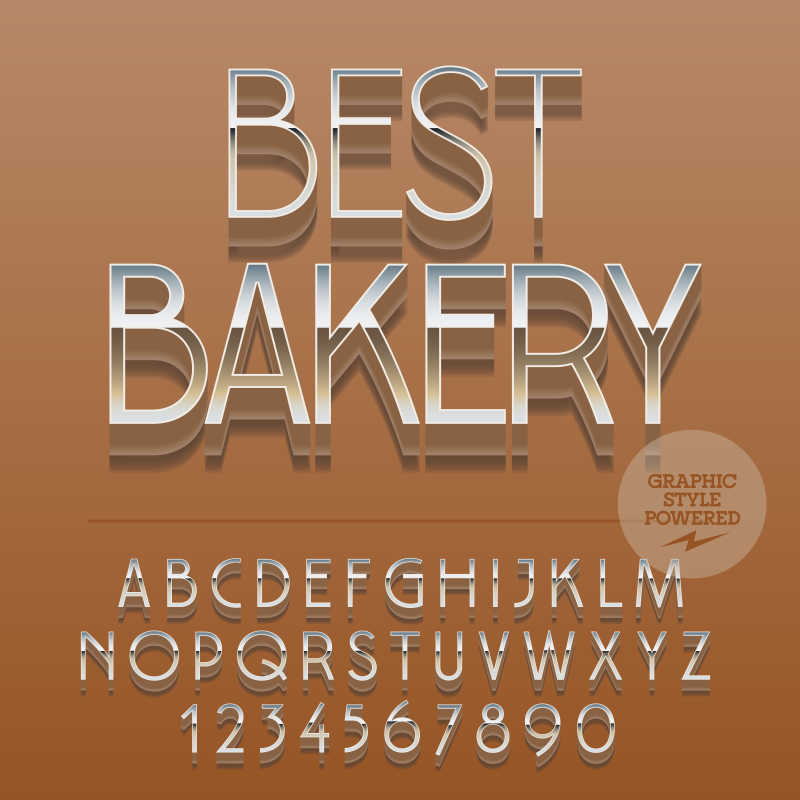 面包店文字宣传海报矢量背景