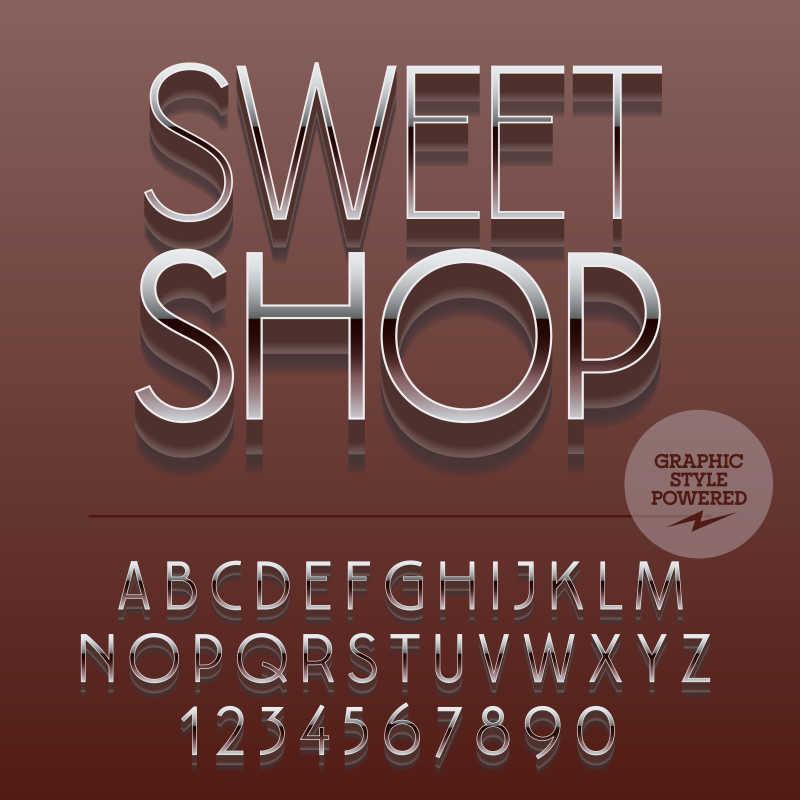 糖果店文字宣传海报矢量背景