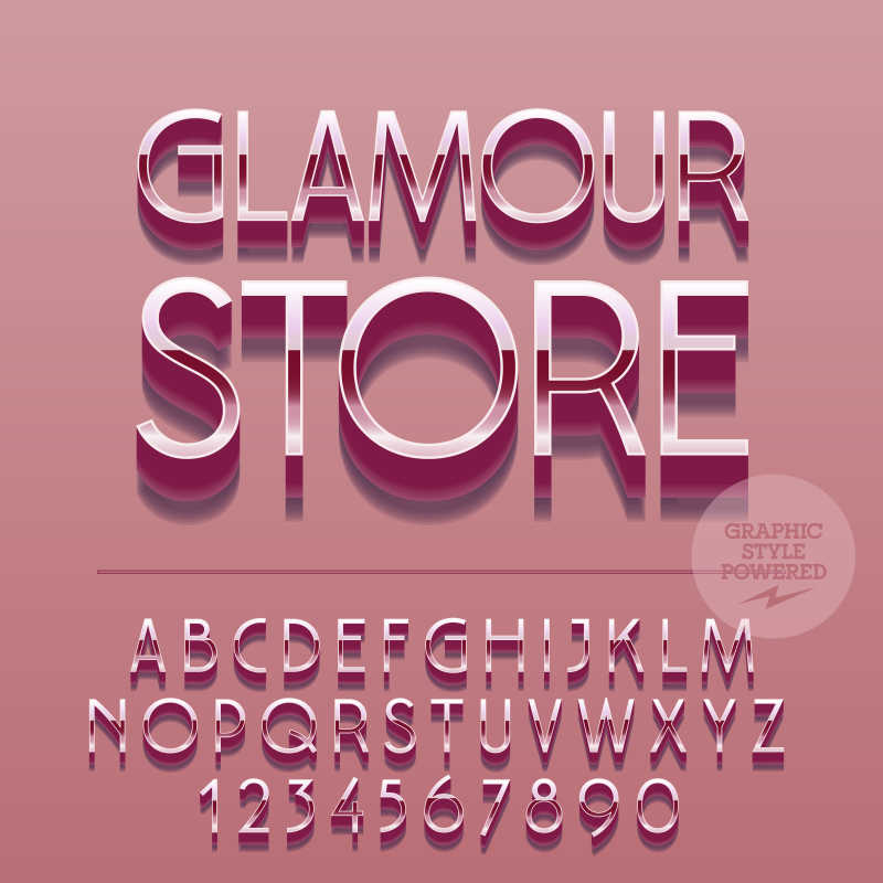 矢量的商店文字宣传海报模板