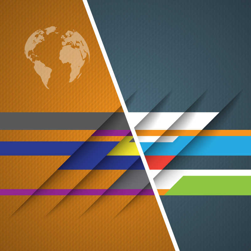 抽象的矢量卡片设计模板