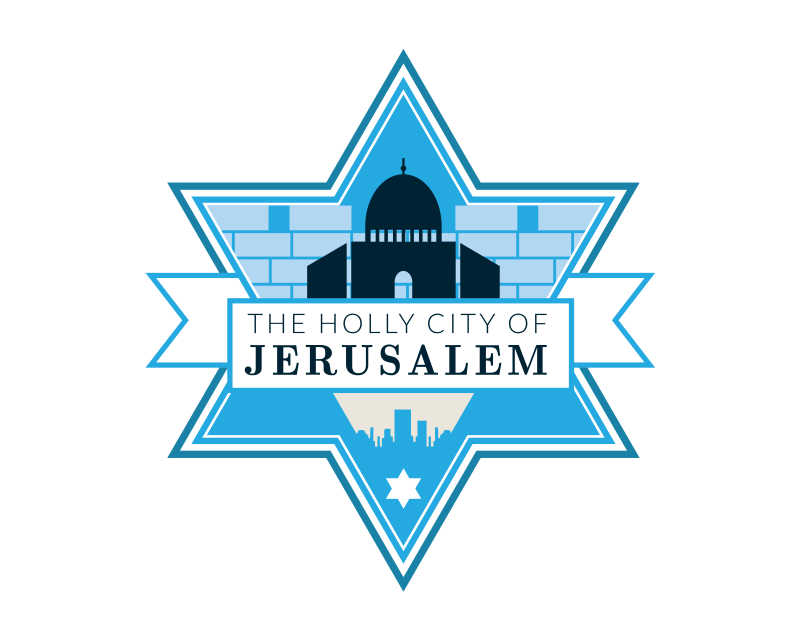 清真寺建筑六角形矢量商标设计