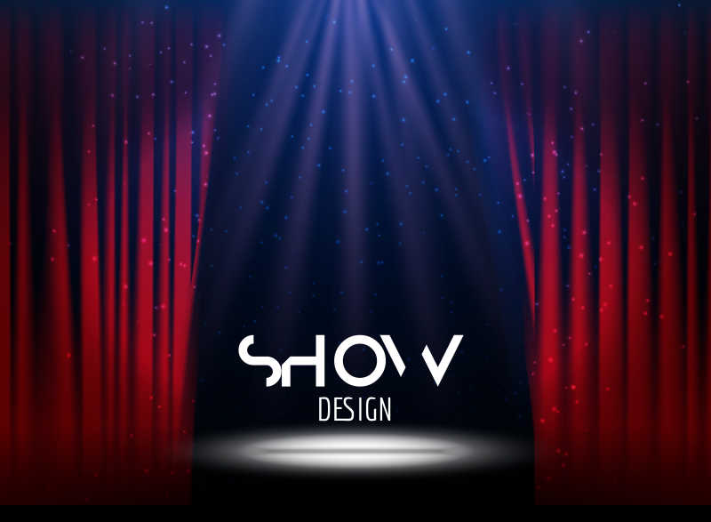 矢量节日设计用灯光背景海报