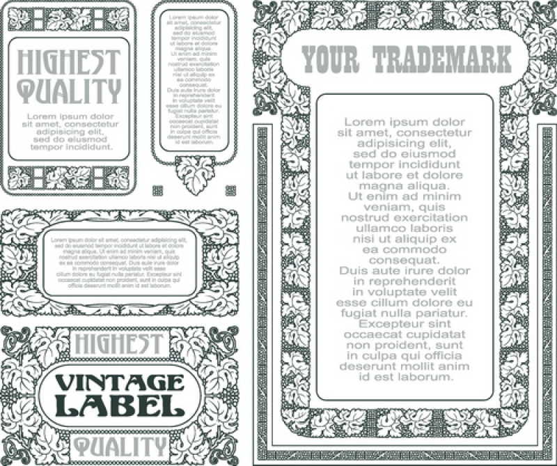 矢量老式报纸的装饰设计元素