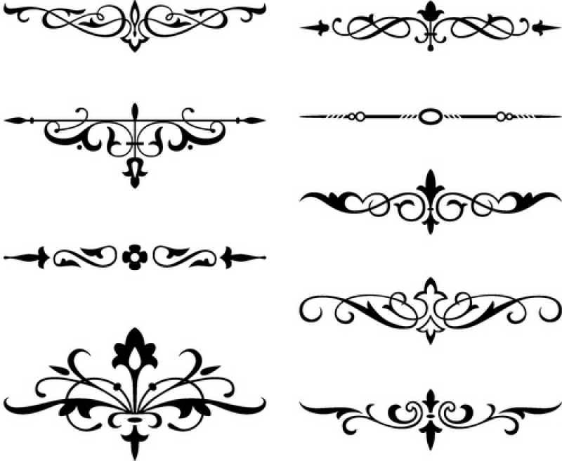 精致欧式古典矢量装饰设计元素