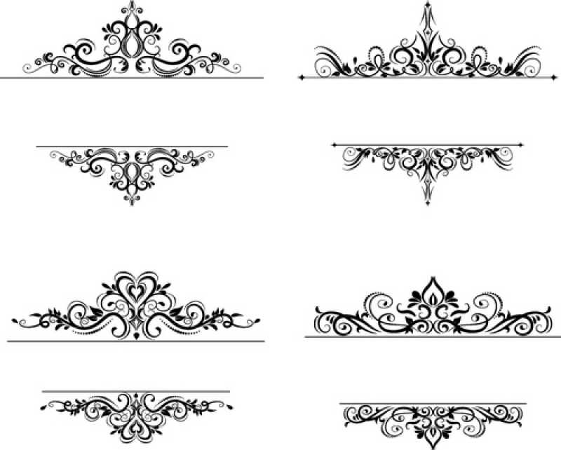 复古繁美的古典矢量装饰设计元素