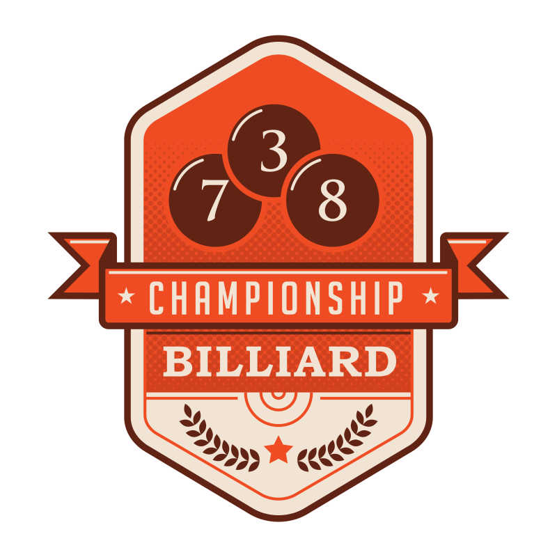 橙色台球创意矢量设计元素