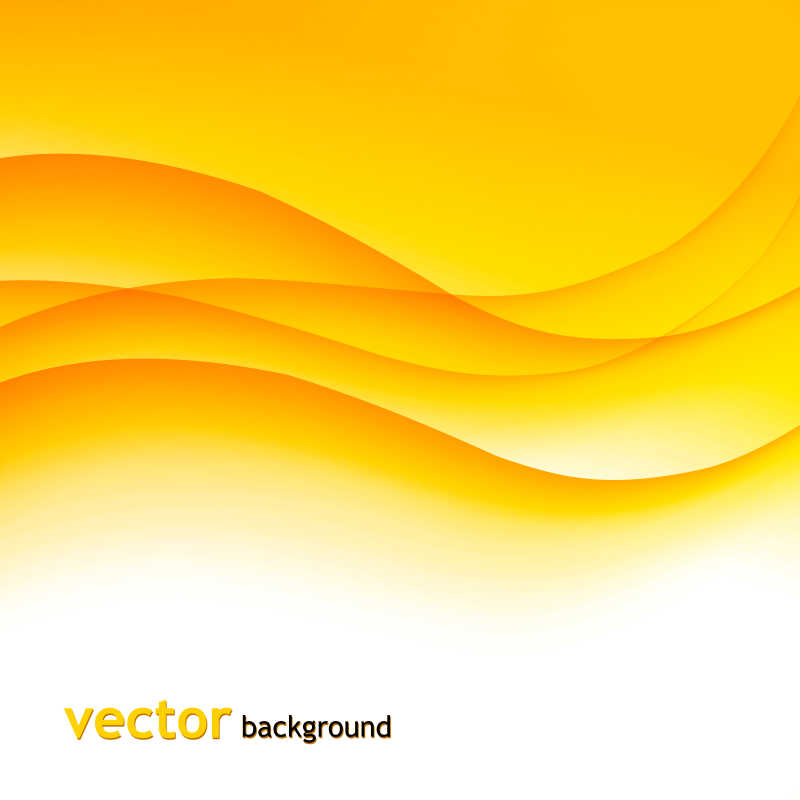 黄色波纹矢量背景