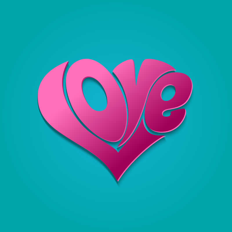 情人贺卡矢量模板