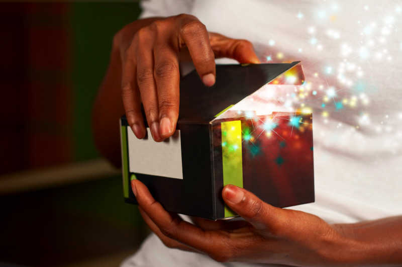 打开魔术礼品盒