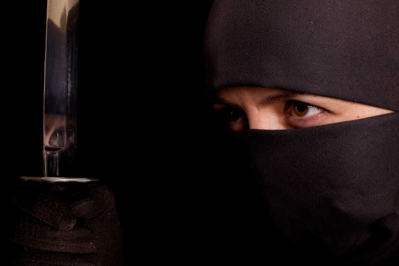 注视前方的忍者