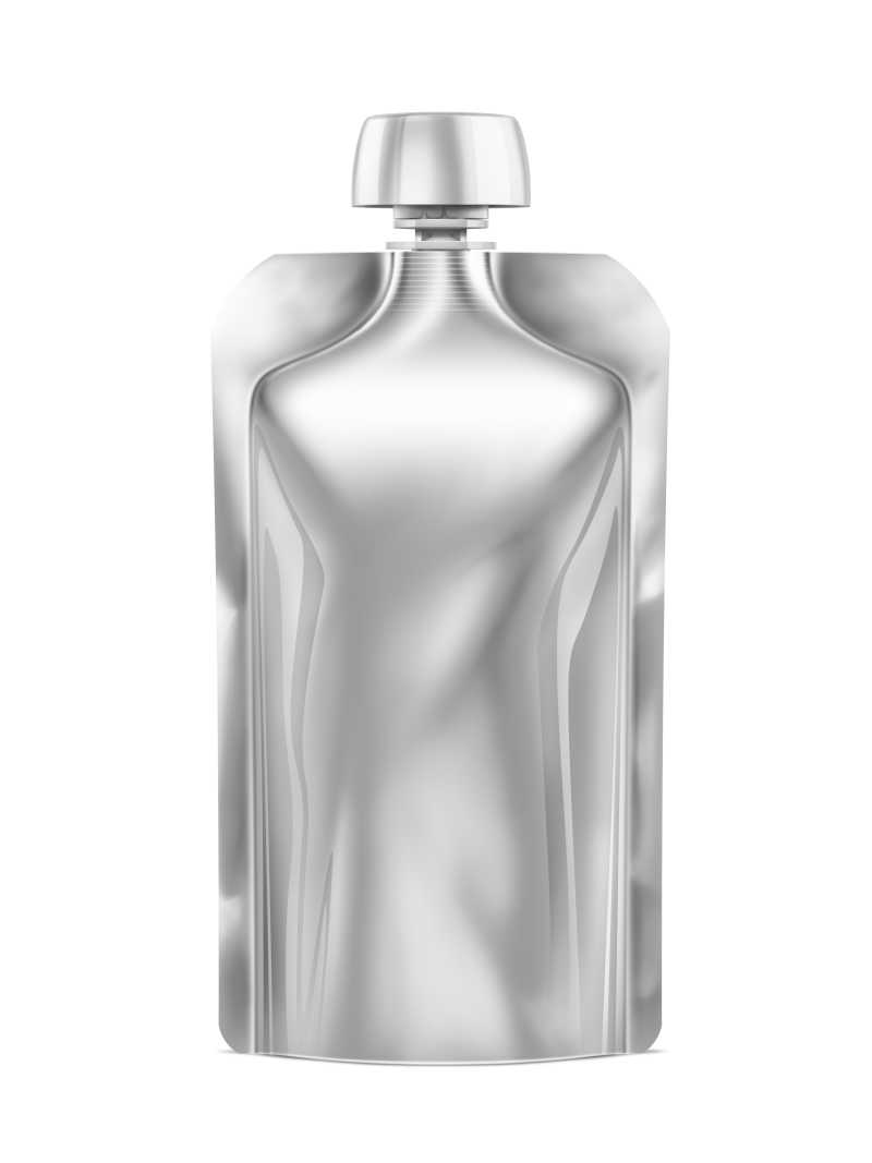 银色饮料包装袋模板