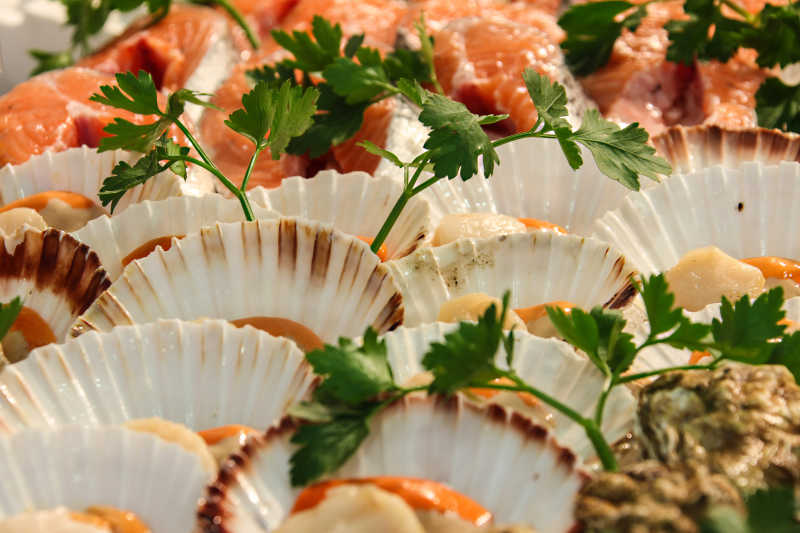 新鲜的海鲜套餐