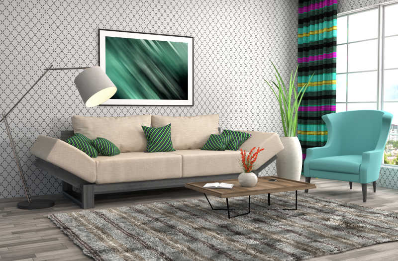 室内三维的设计示意图