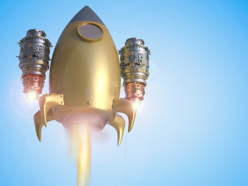 金属航天飞机发射