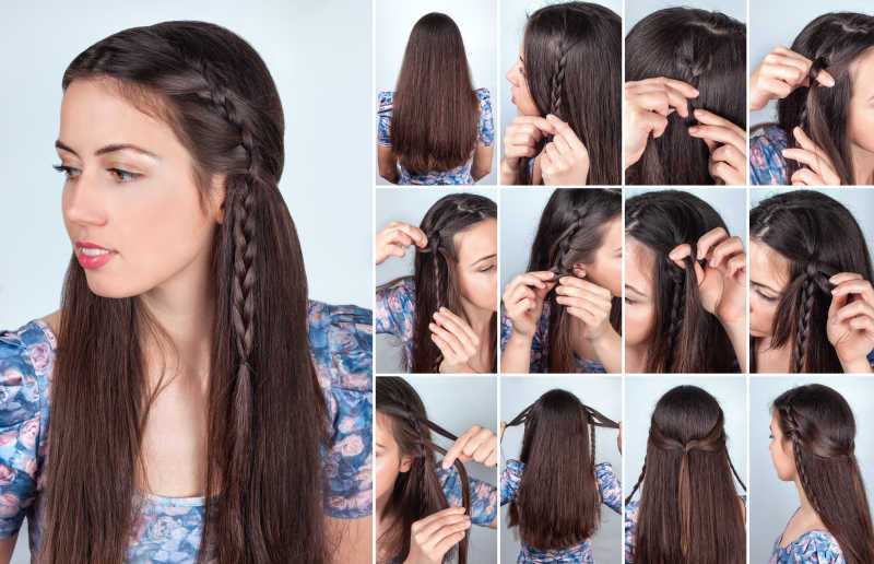 美女发型编织教程