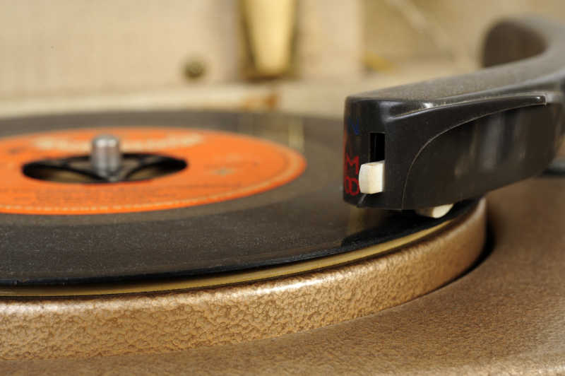 复古的音频唱片机