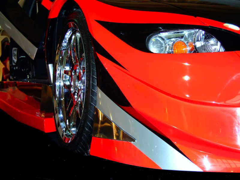 日本进口汽车车头细节