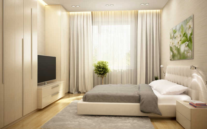 欧洲旅馆的卧室