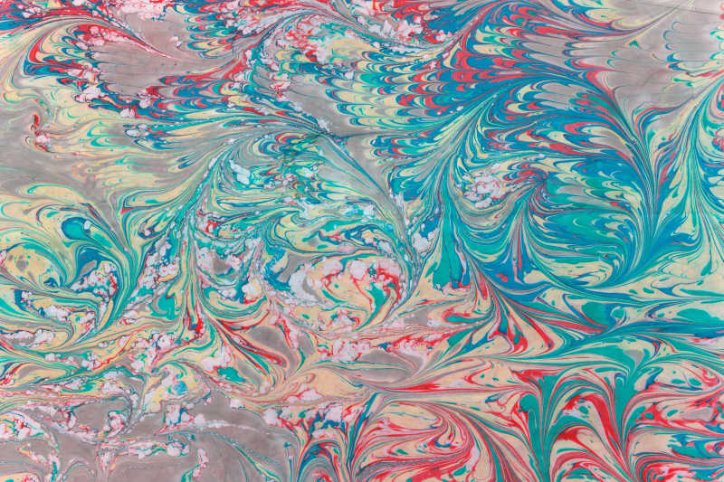 绸缎上的布鲁花纹