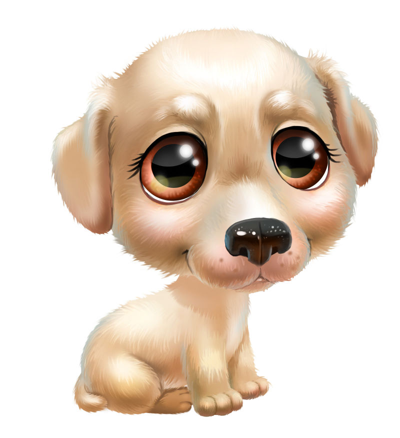 卡通拉布拉多犬