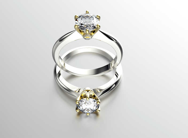 昂贵的结婚钻石戒指