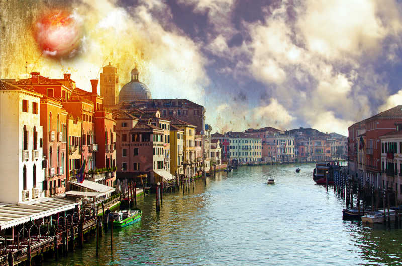 威尼斯梦幻插画