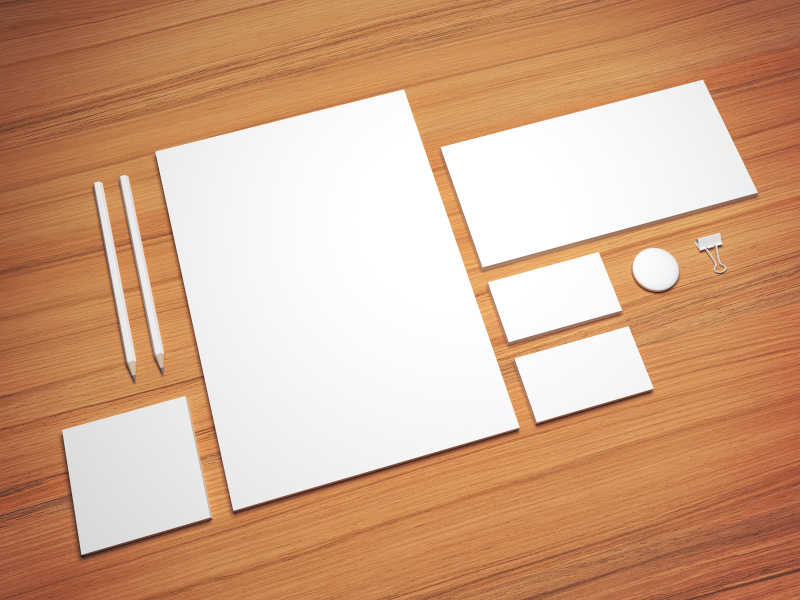 空白3D插图设计模板