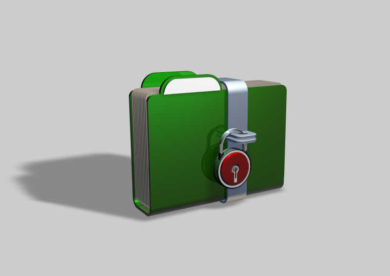 金属锁住的笔记本