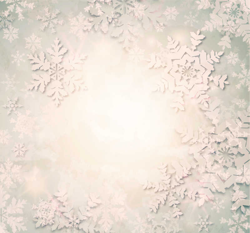 圣诞雪花背景