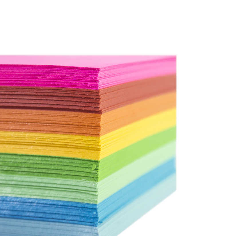 颜色丰富的彩虹纸