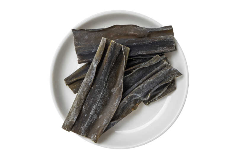 带着盐霜的海带