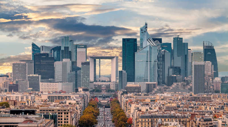 巴黎金融区秋景系列