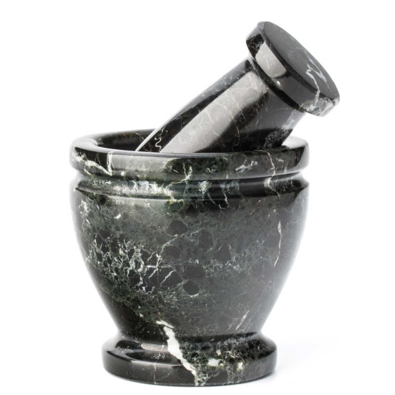 大理石制作的研钵和杵