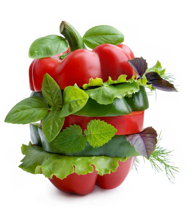 健康的蔬菜三明治