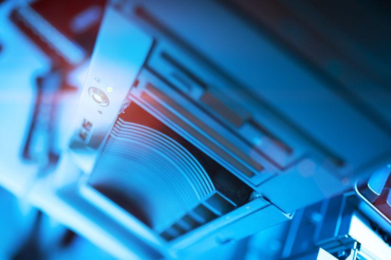 计算机网络服务器机箱特写