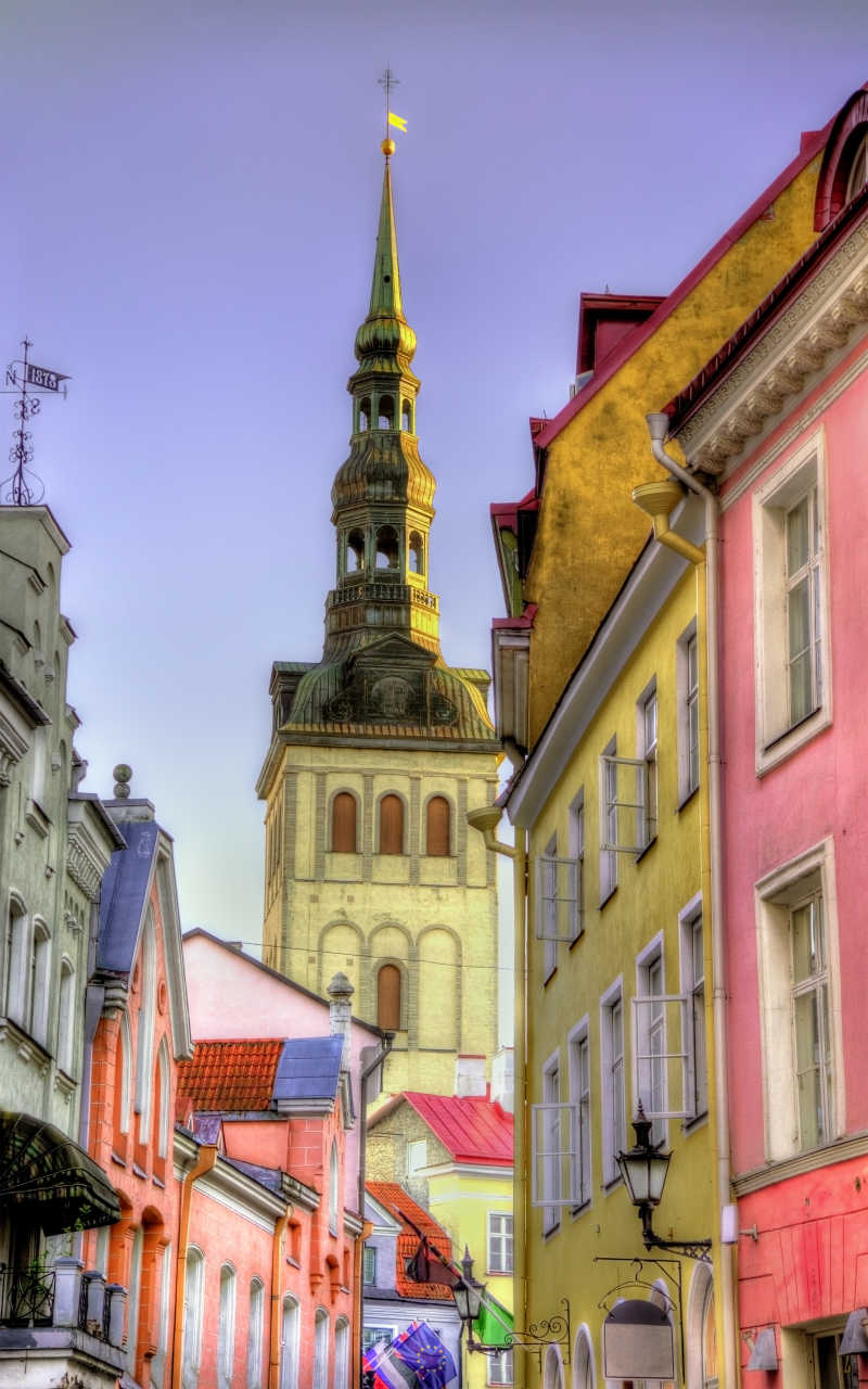 爱沙尼亚城市中心的塔林