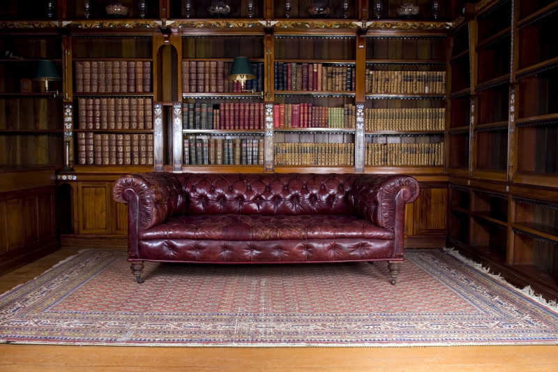 图书馆复古沙发