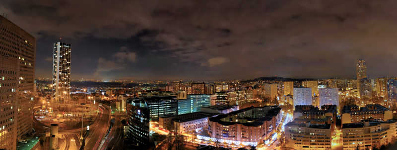巴黎的城市夜景