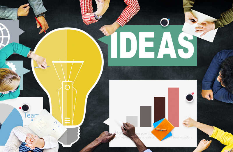 创意灵感思维互联网概念