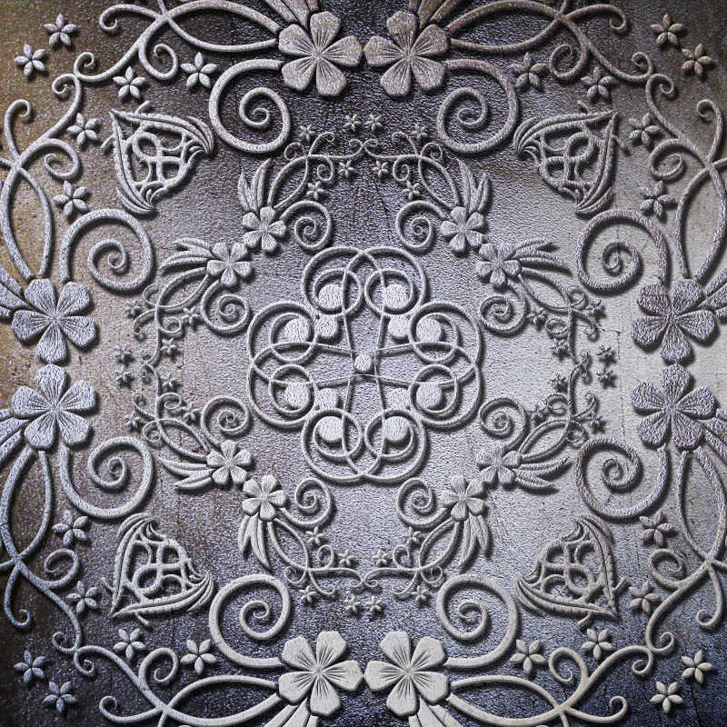 无缝拼接的金属纹理背景