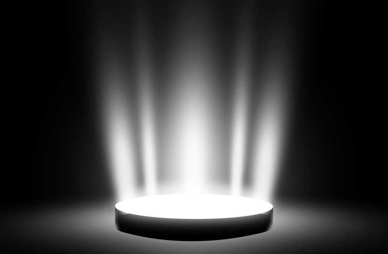 舞台白色聚光灯设计背景