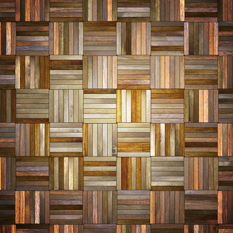 褐色和浅灰色的拼花地板纹理