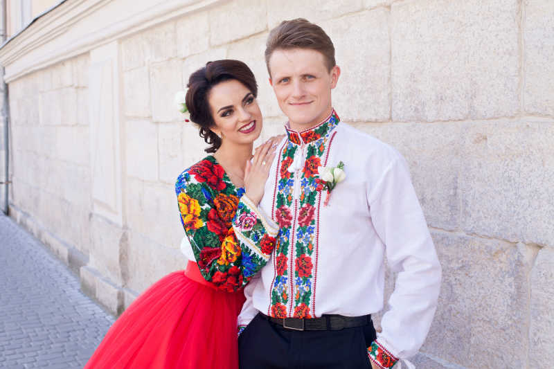 乌克兰的新婚夫妇