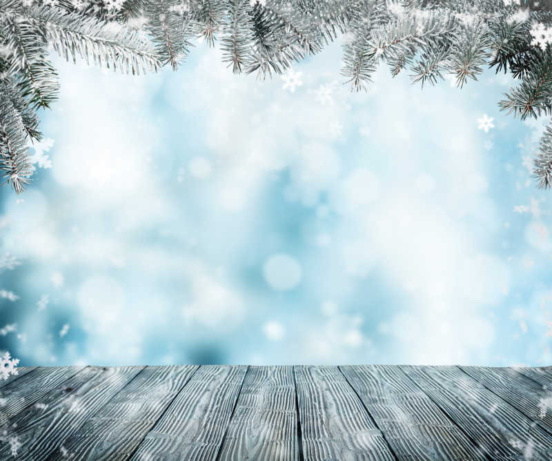 下雪背景图片 下雪背景和冻结的枞树枝素材 高清图片 摄影照片 寻图免费打包下载