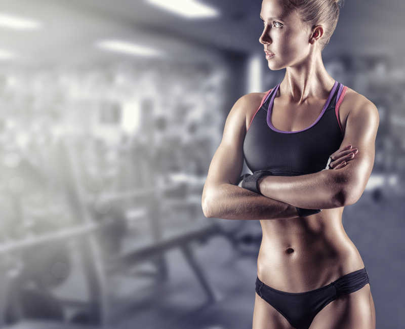 性感爱运动的美女教练