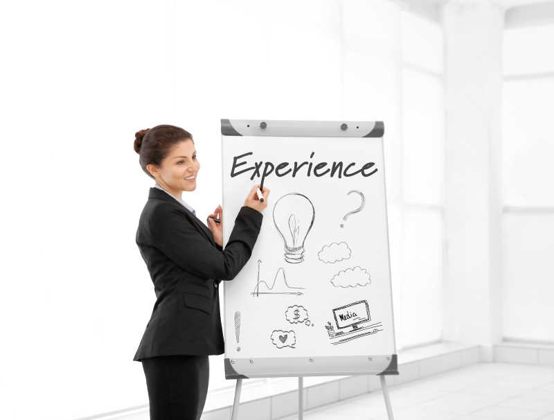 美丽的商务培训师