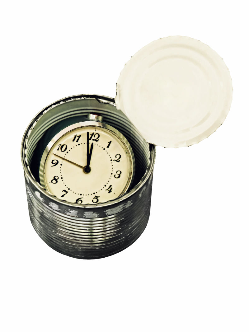 罐头盒子里保存的时钟